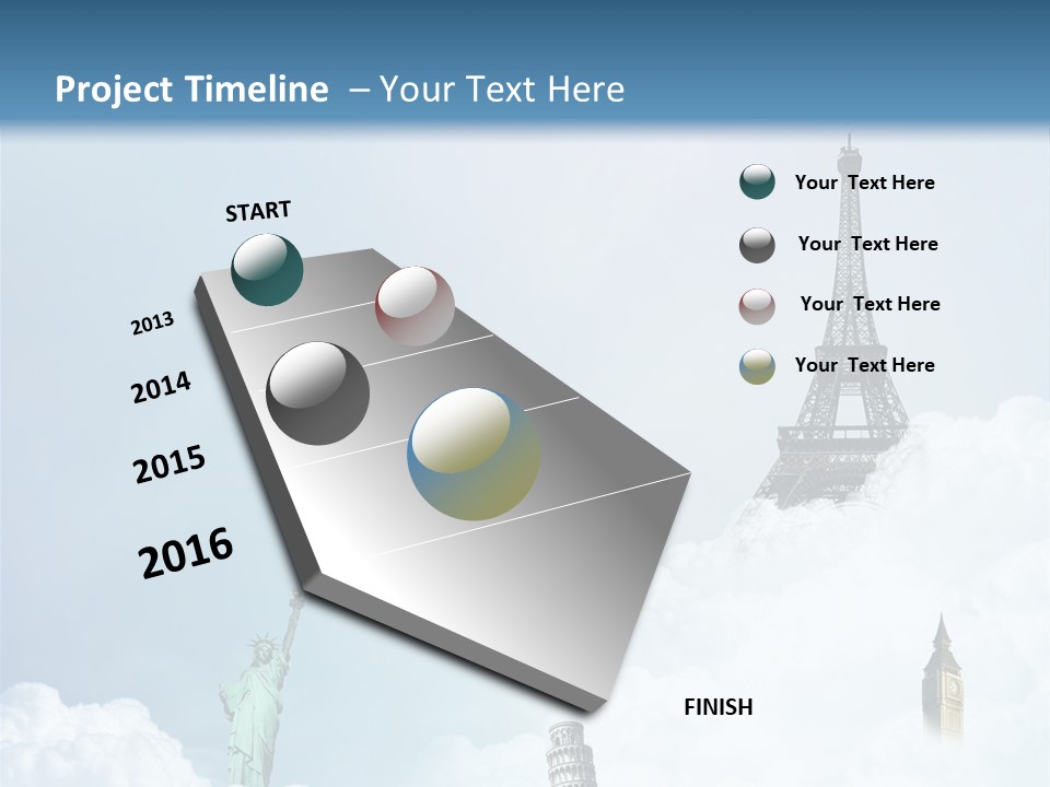 Travel Paris Pisa PowerPoint Template