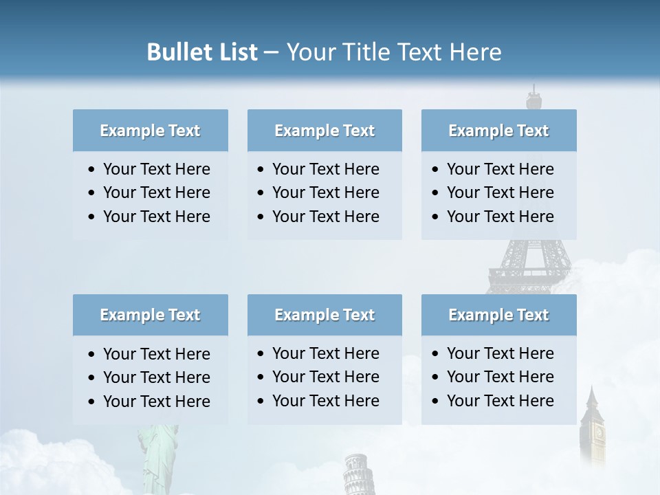 Travel Paris Pisa PowerPoint Template