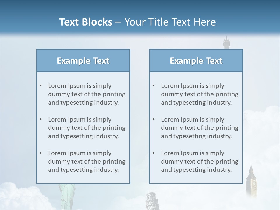 Travel Paris Pisa PowerPoint Template