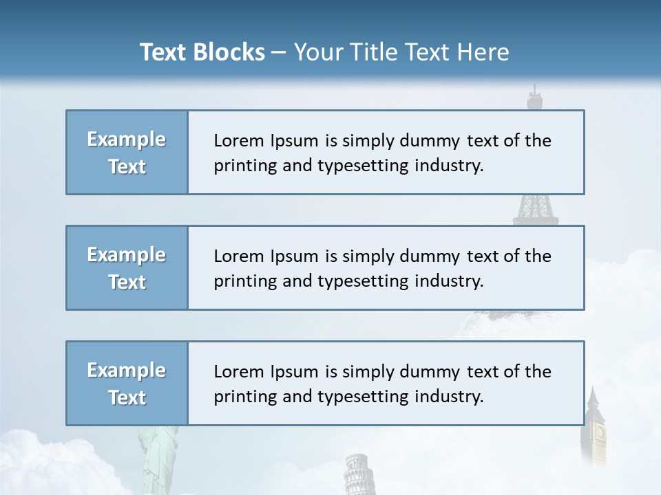 Travel Paris Pisa PowerPoint Template
