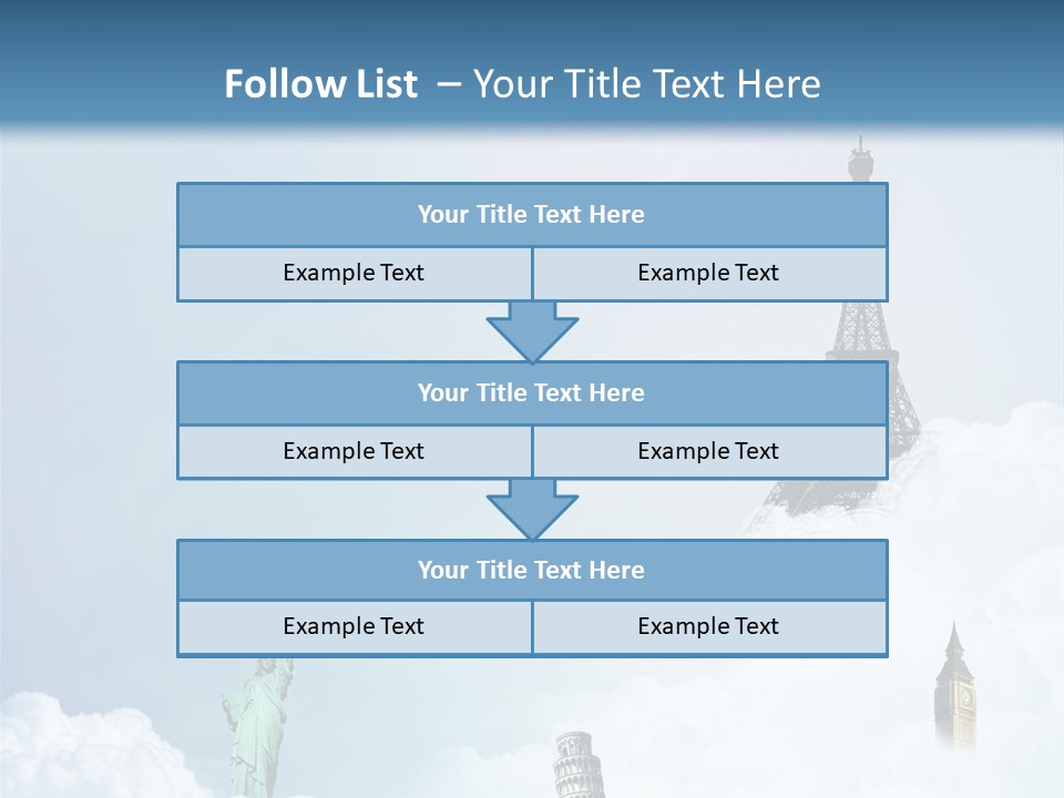 Travel Paris Pisa PowerPoint Template