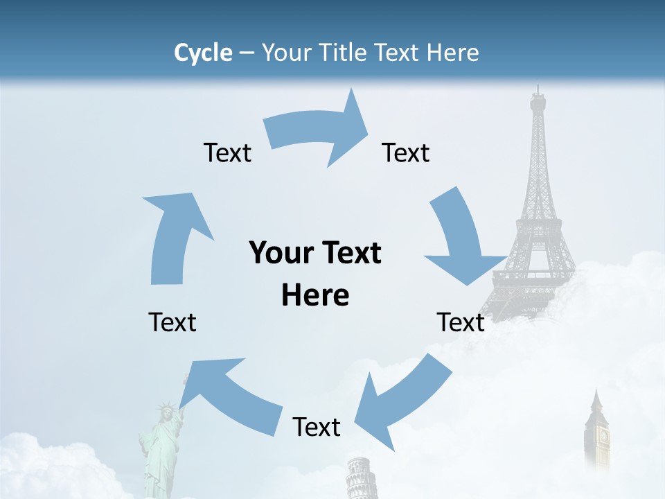 Travel Paris Pisa PowerPoint Template