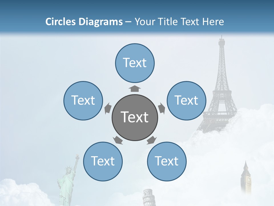 Travel Paris Pisa PowerPoint Template