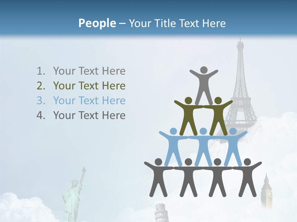 Travel Paris Pisa PowerPoint Template
