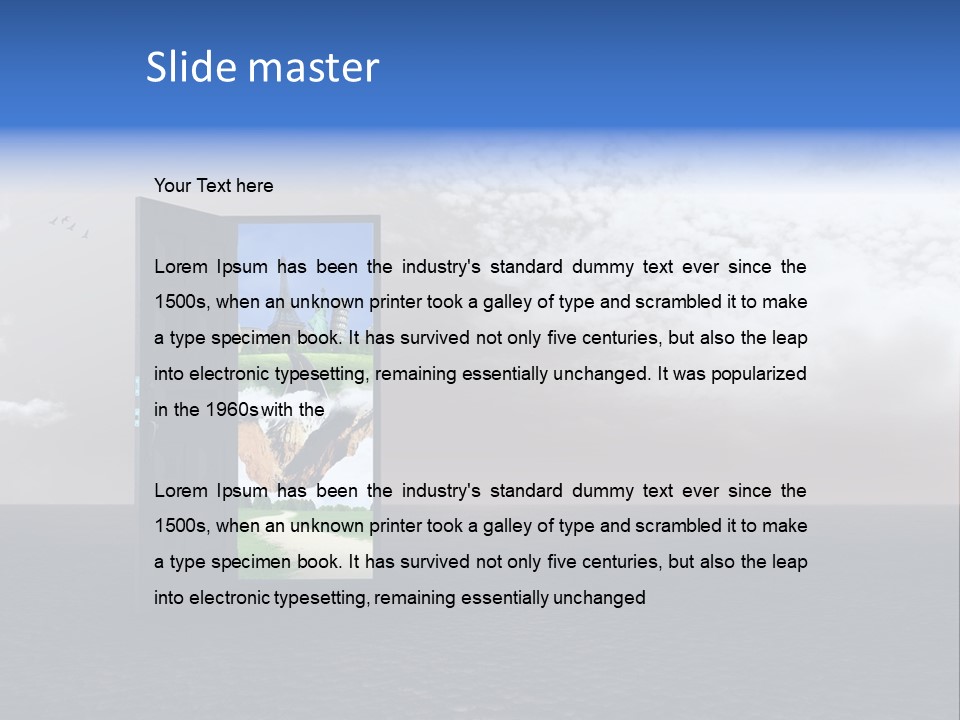 Warm Landscape Desert PowerPoint Template