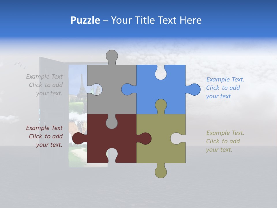 Warm Landscape Desert PowerPoint Template