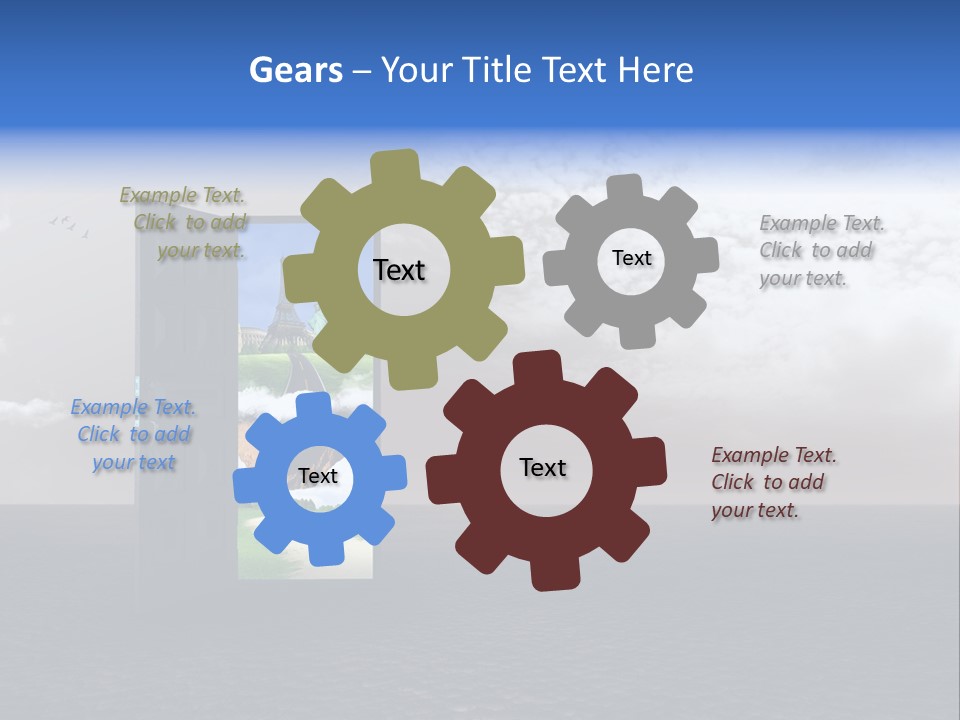 Warm Landscape Desert PowerPoint Template
