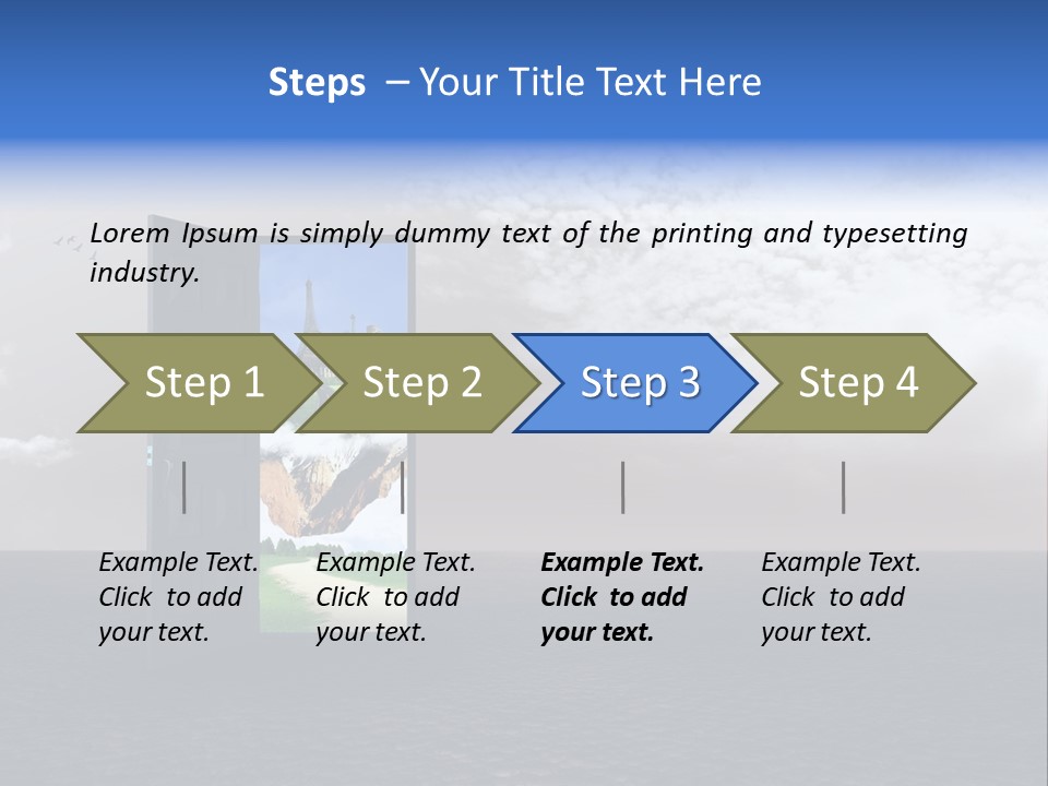 Warm Landscape Desert PowerPoint Template