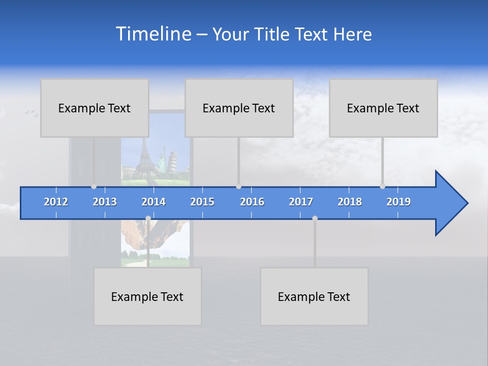 Warm Landscape Desert PowerPoint Template