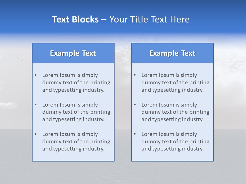 Warm Landscape Desert PowerPoint Template