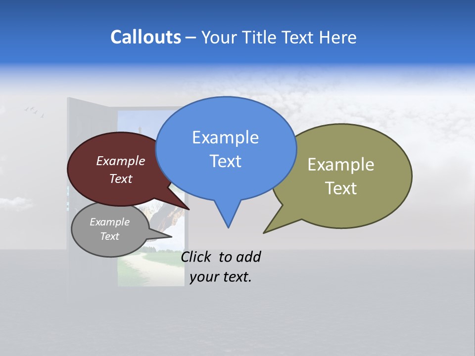 Warm Landscape Desert PowerPoint Template