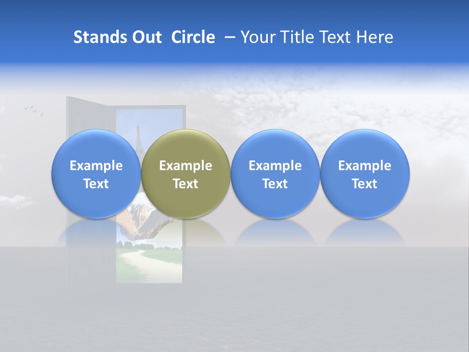 Warm Landscape Desert PowerPoint Template