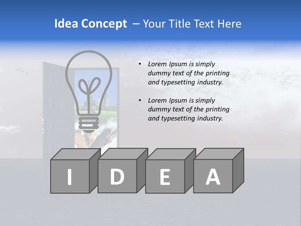 Warm Landscape Desert PowerPoint Template