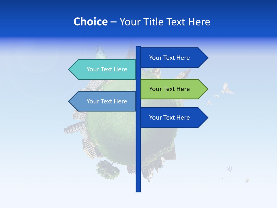 Building Tour Collage PowerPoint Template