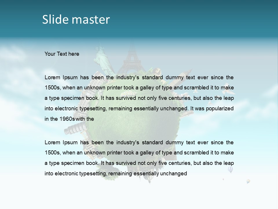 Love Famous Destination PowerPoint Template