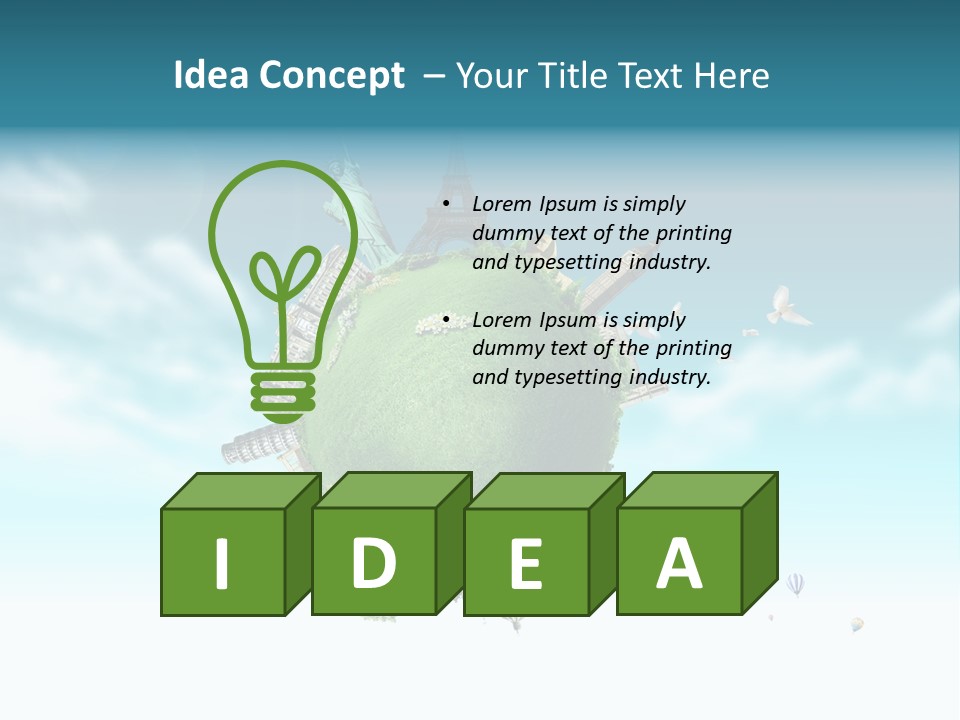 Love Famous Destination PowerPoint Template