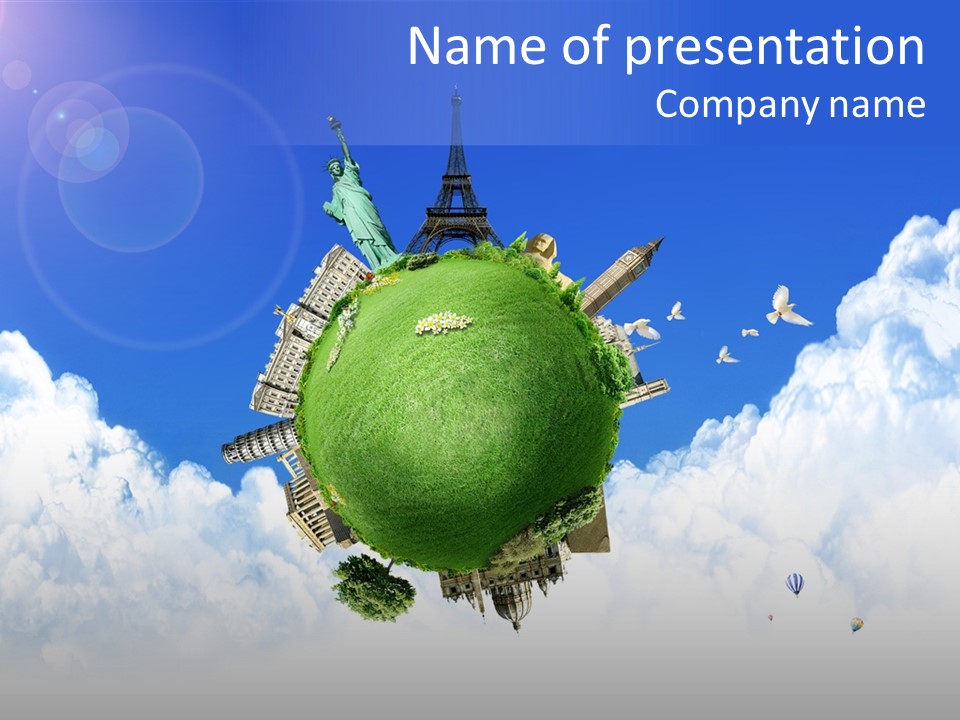 Destination World Conceptual PowerPoint Template