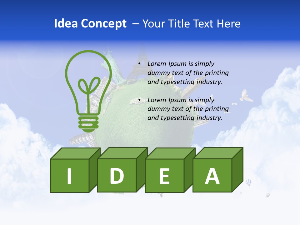 Destination World Conceptual PowerPoint Template