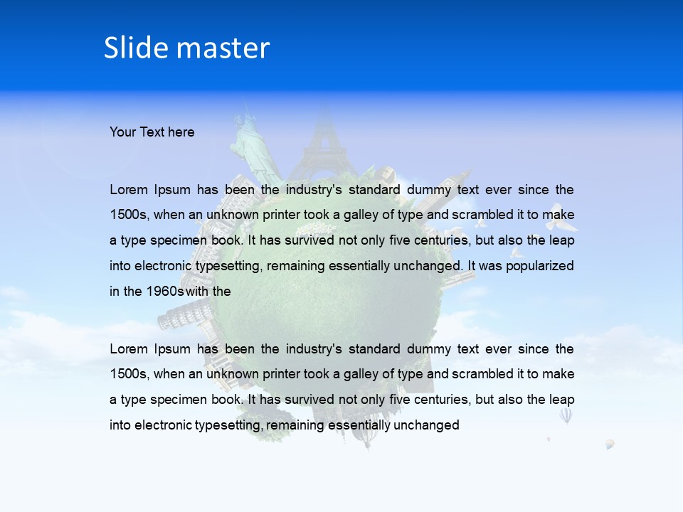 World Memories Europe PowerPoint Template