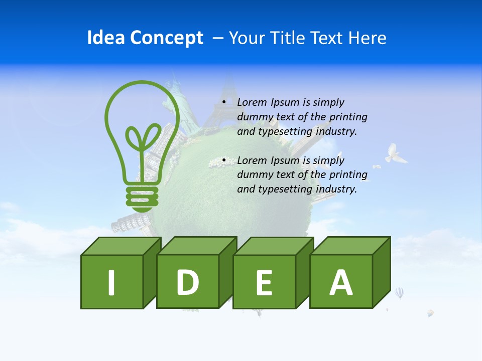 World Memories Europe PowerPoint Template