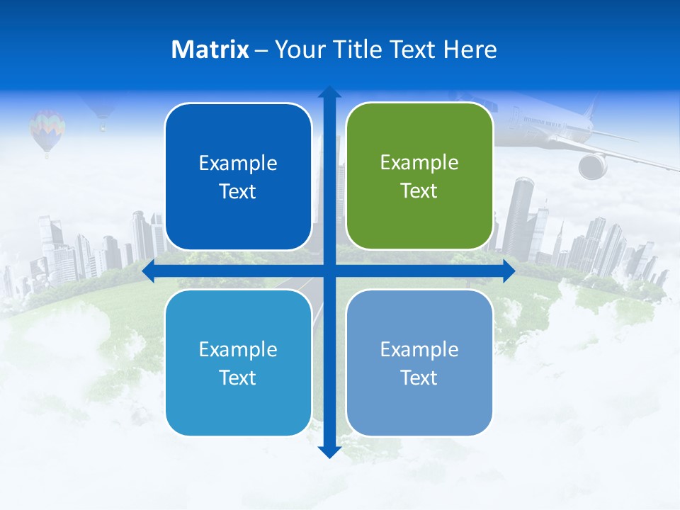 Cloud Architecture Window PowerPoint Template