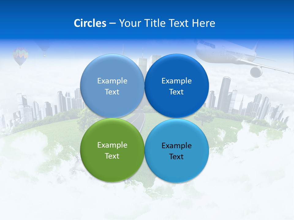 Cloud Architecture Window PowerPoint Template
