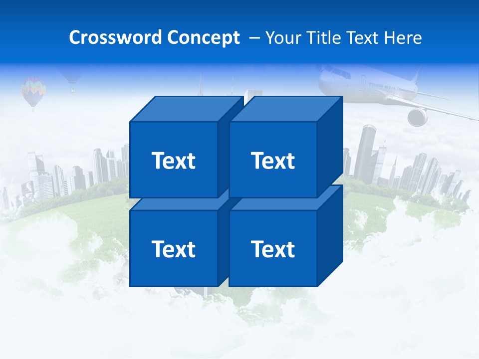 Cloud Architecture Window PowerPoint Template