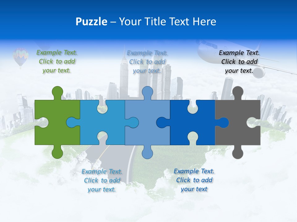 Cloud Architecture Window PowerPoint Template