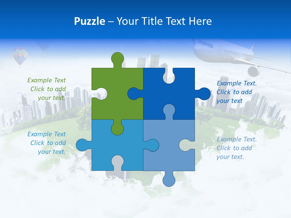 Cloud Architecture Window PowerPoint Template