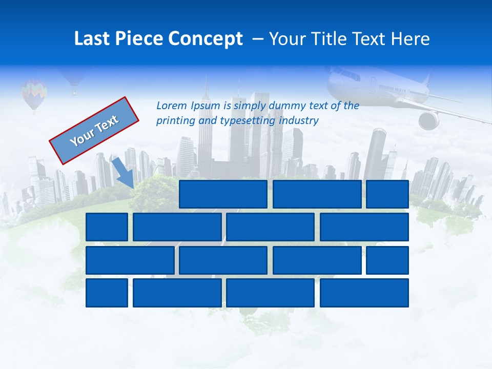 Cloud Architecture Window PowerPoint Template