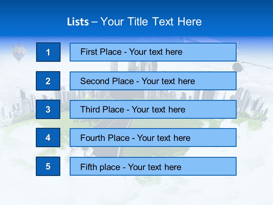 Cloud Architecture Window PowerPoint Template