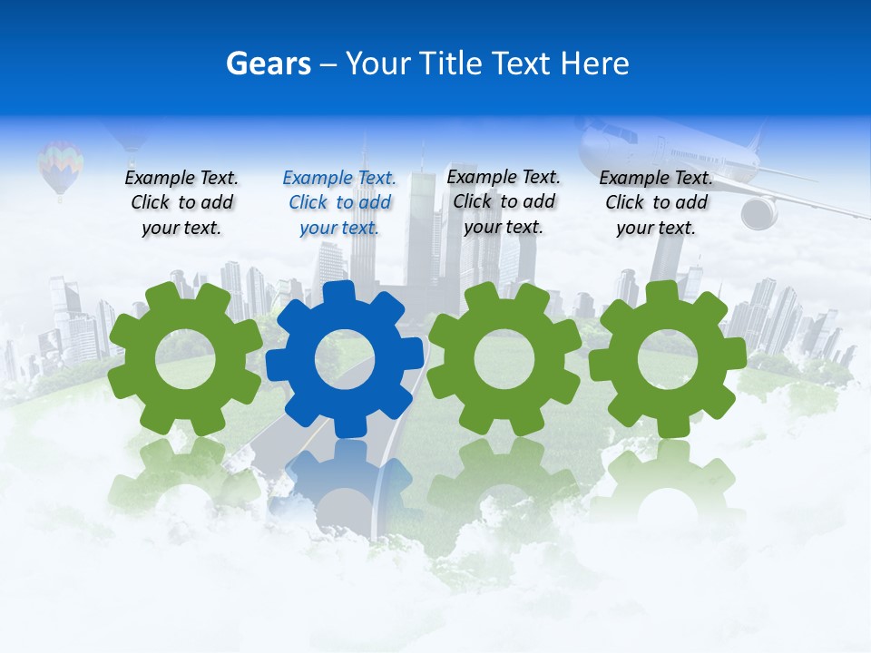 Cloud Architecture Window PowerPoint Template