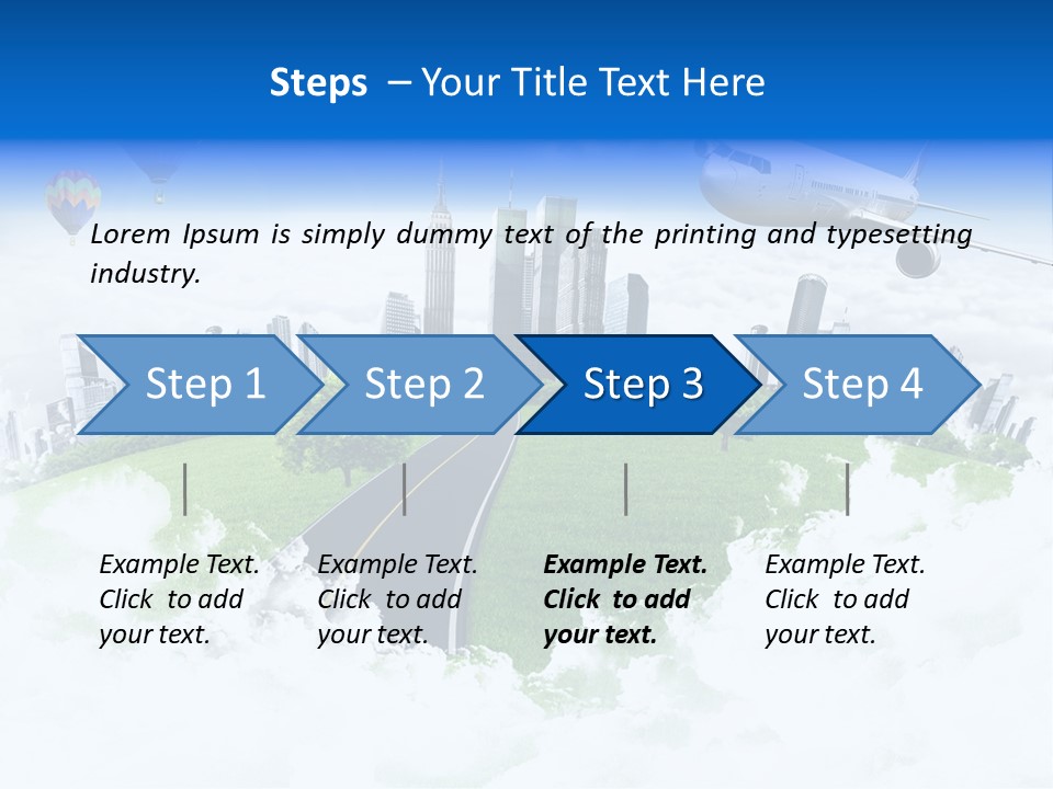 Cloud Architecture Window PowerPoint Template