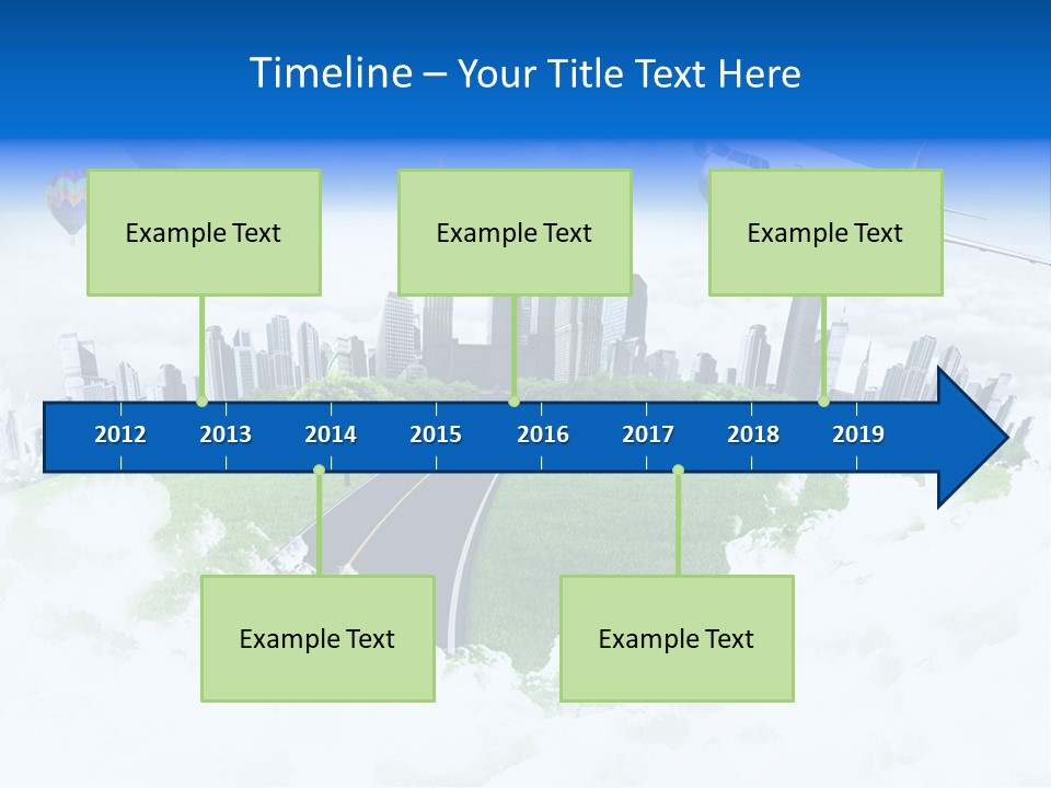 Cloud Architecture Window PowerPoint Template
