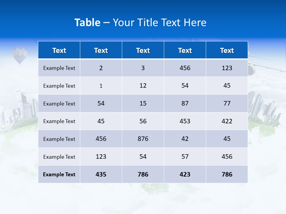 Cloud Architecture Window PowerPoint Template