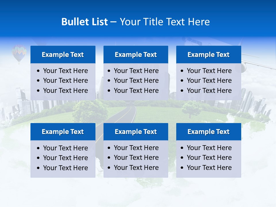 Cloud Architecture Window PowerPoint Template