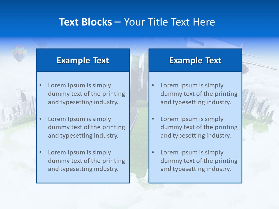Cloud Architecture Window PowerPoint Template