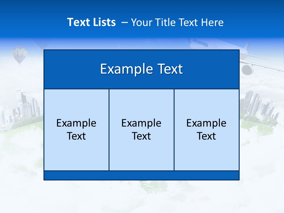 Cloud Architecture Window PowerPoint Template