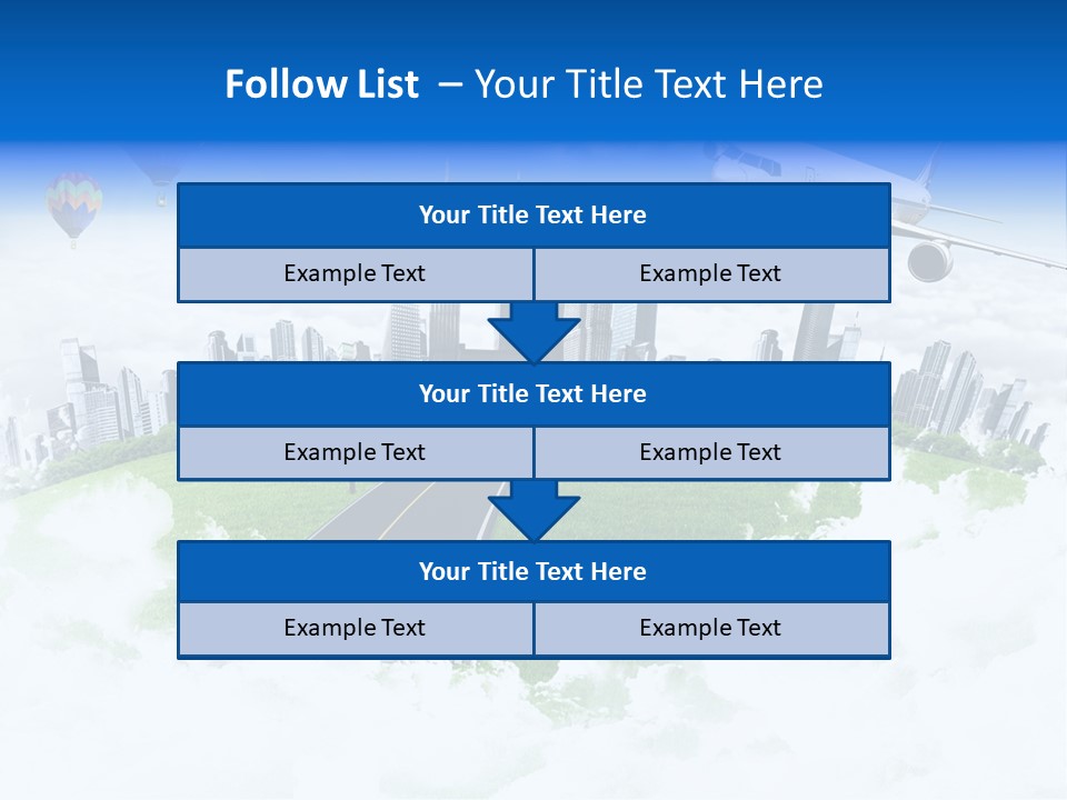 Cloud Architecture Window PowerPoint Template