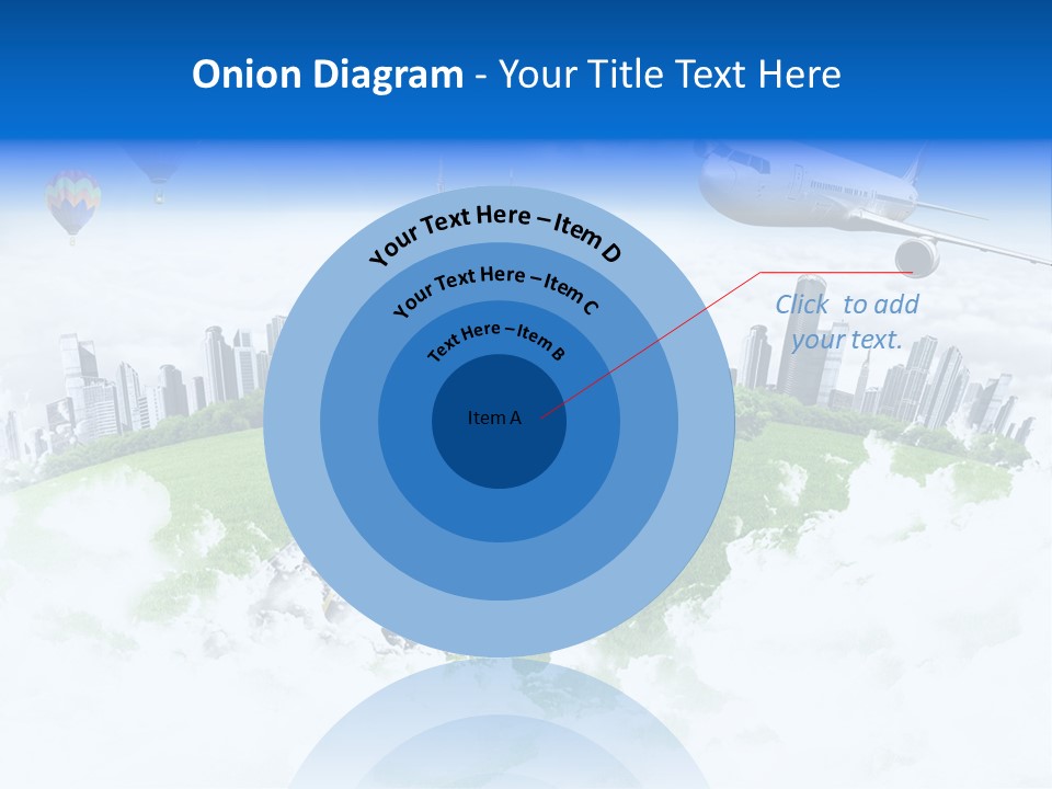 Cloud Architecture Window PowerPoint Template