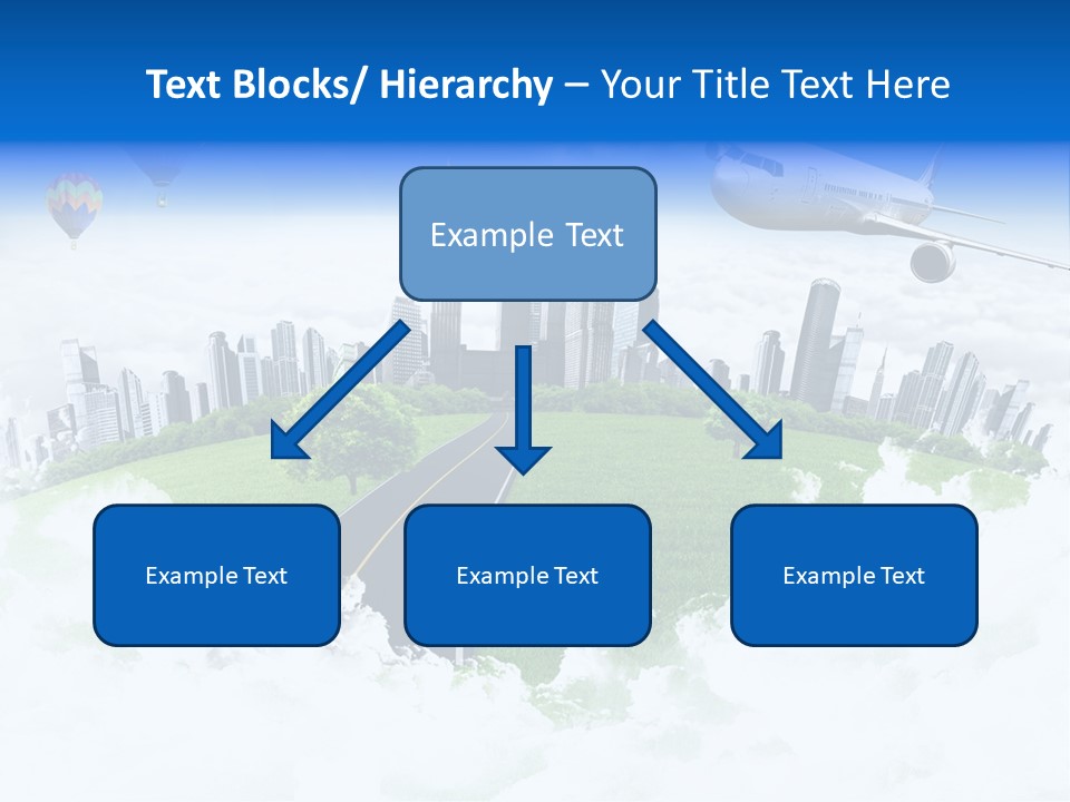 Cloud Architecture Window PowerPoint Template