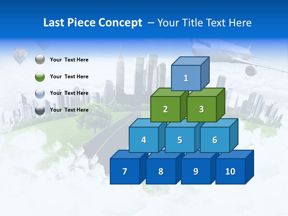 Cloud Architecture Window PowerPoint Template