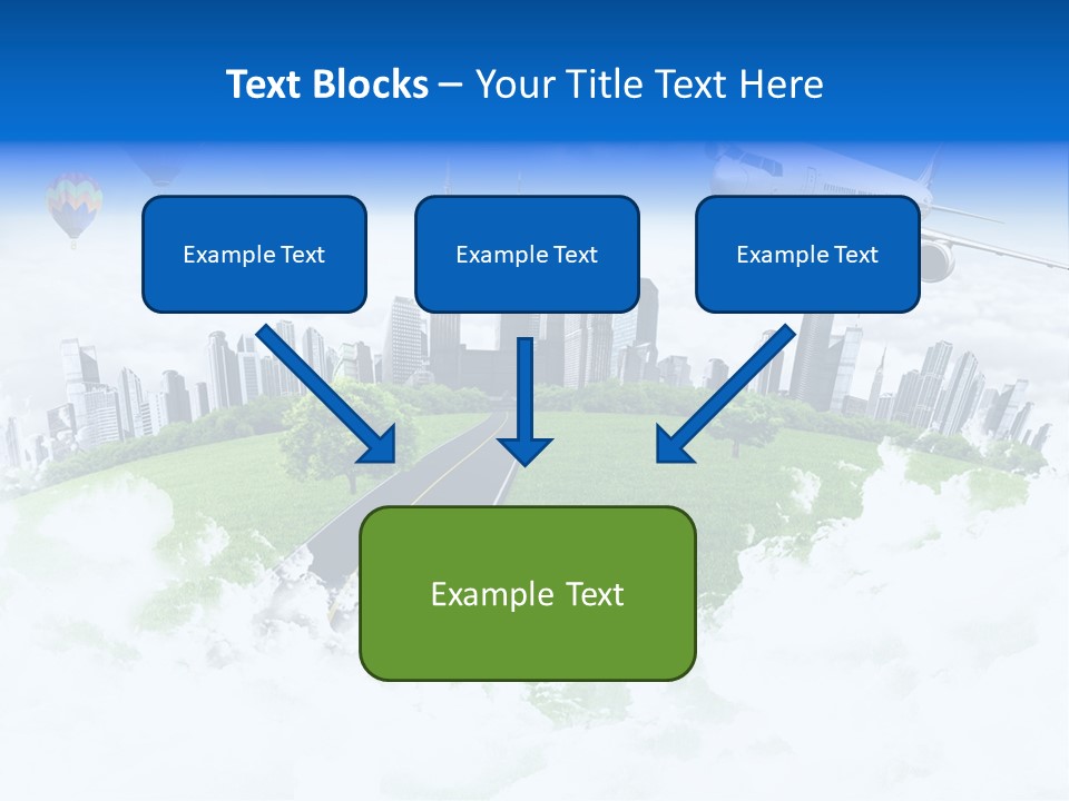 Cloud Architecture Window PowerPoint Template