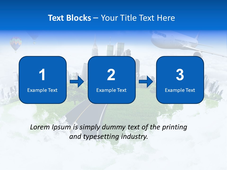 Cloud Architecture Window PowerPoint Template