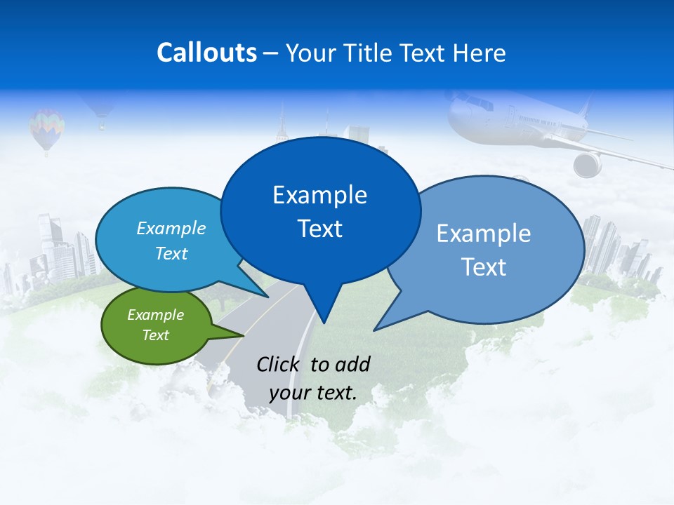 Cloud Architecture Window PowerPoint Template