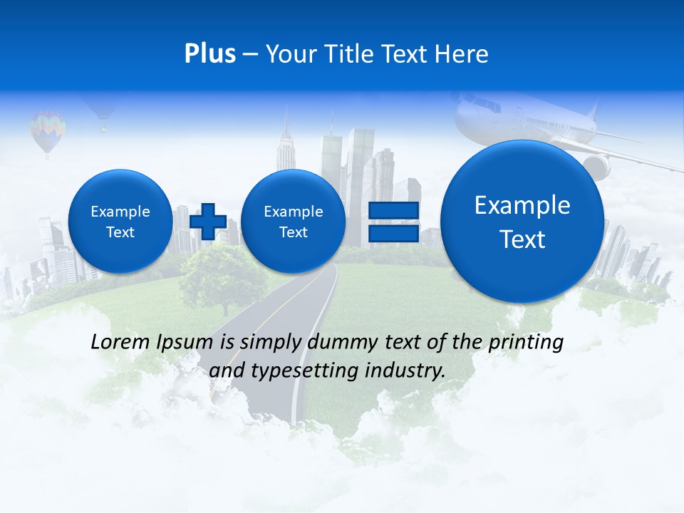 Cloud Architecture Window PowerPoint Template