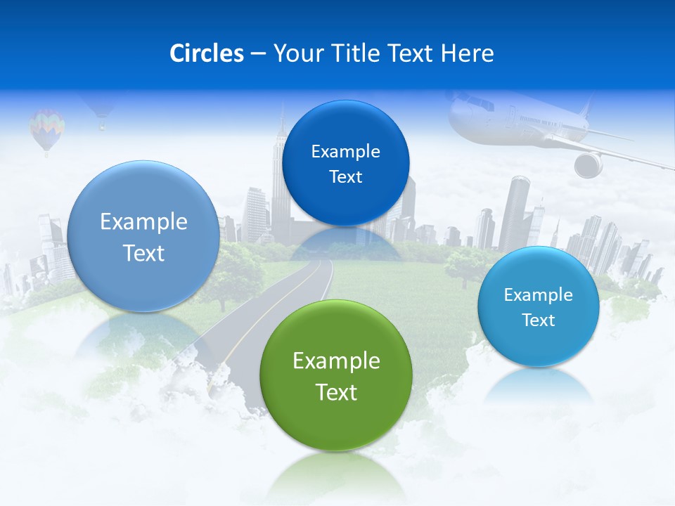 Cloud Architecture Window PowerPoint Template
