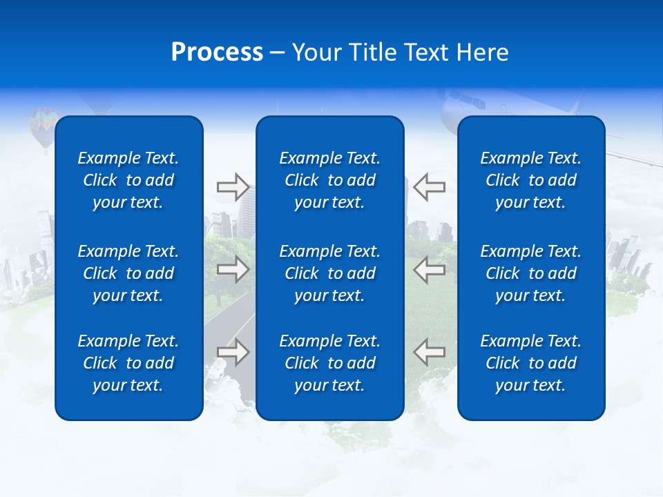 Cloud Architecture Window PowerPoint Template