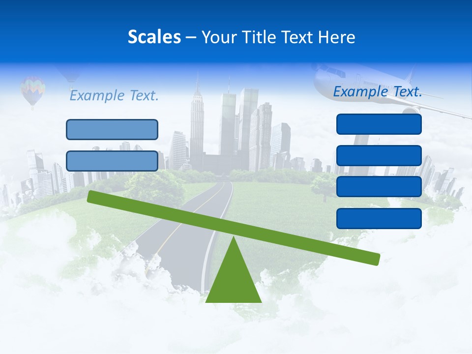 Cloud Architecture Window PowerPoint Template