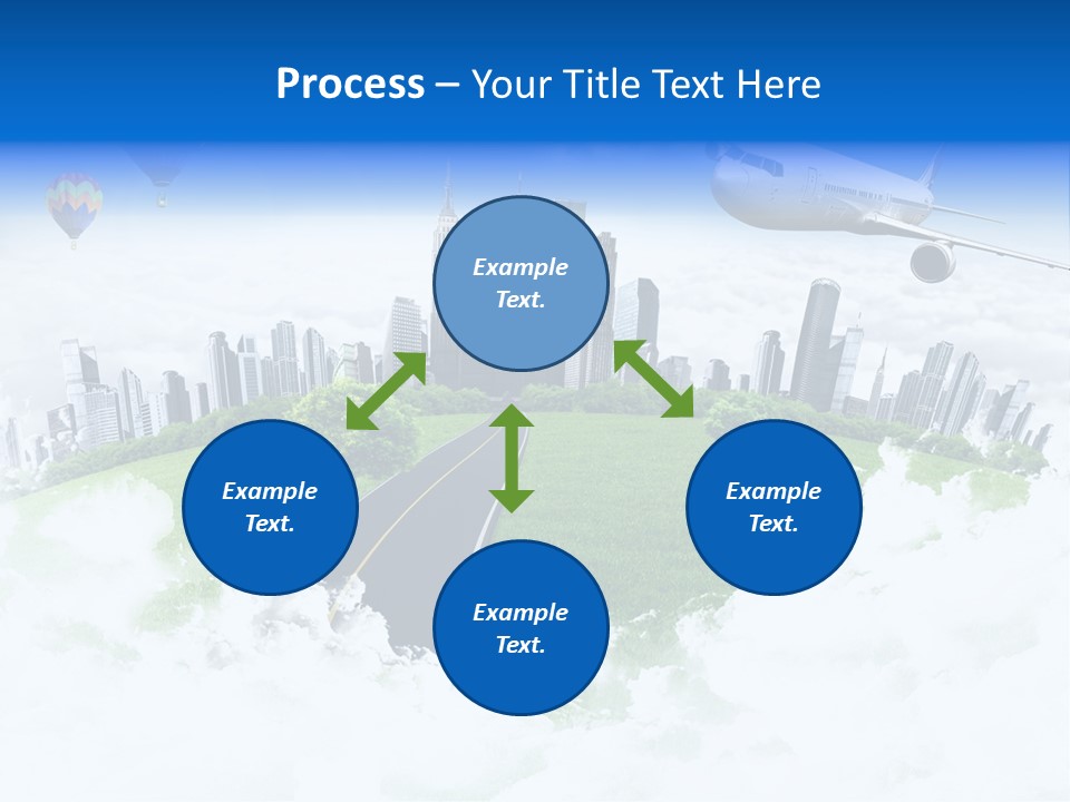 Cloud Architecture Window PowerPoint Template